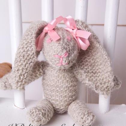 Rabbit Soft Toy Knitting Pattern. Quick Knit! Easy..