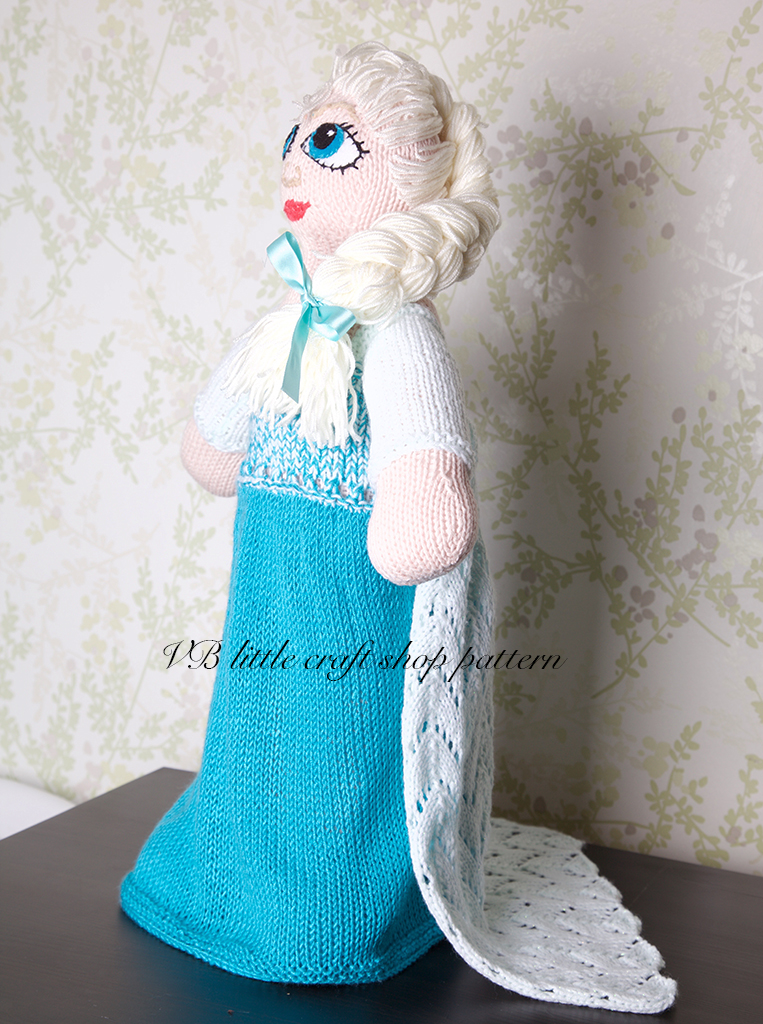 Frozen Elsa Doll Knitting Pattern on Luulla