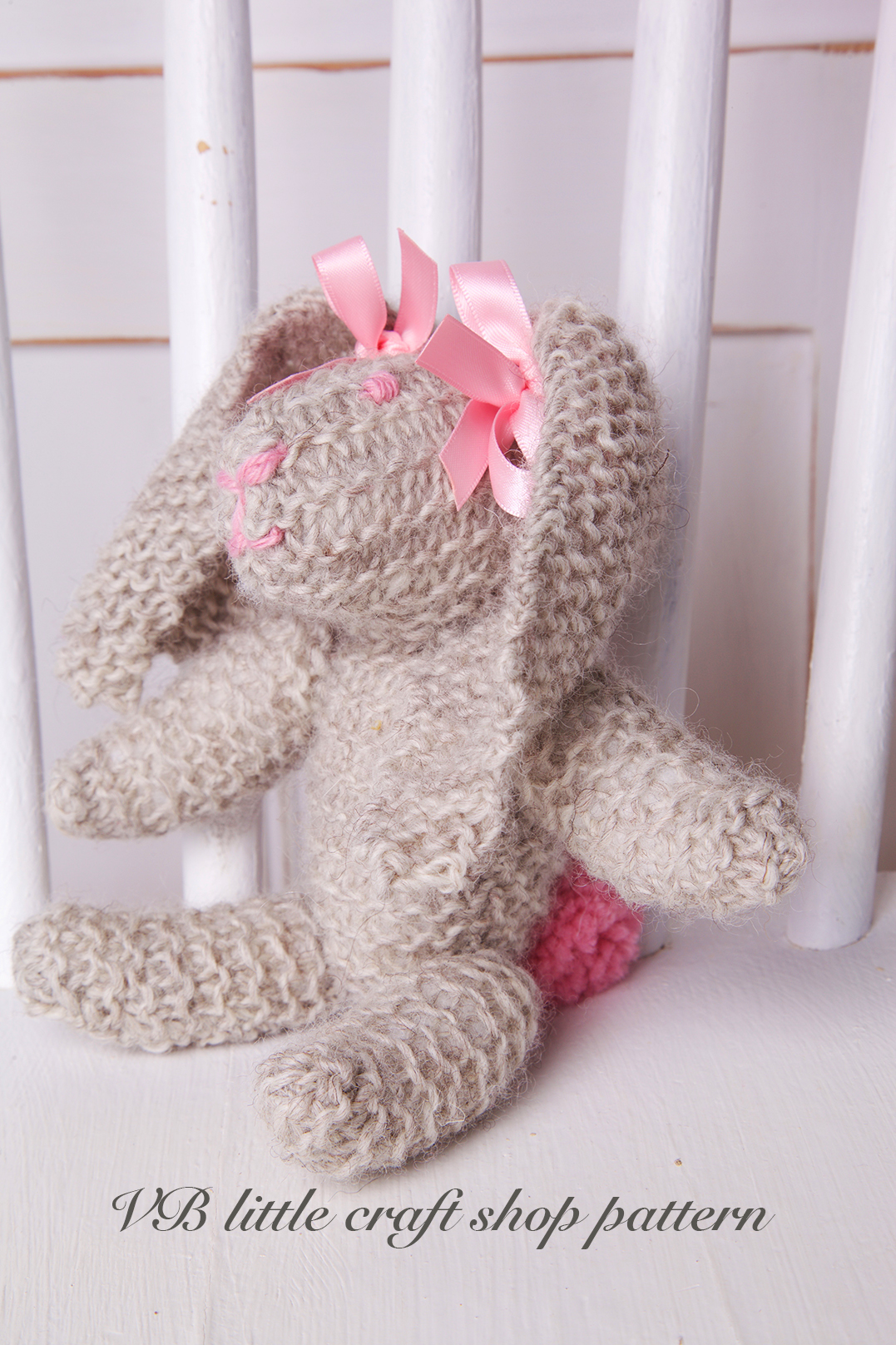 Rabbit Soft Toy Knitting Pattern. Quick Knit! Easy Pattern! on Luulla